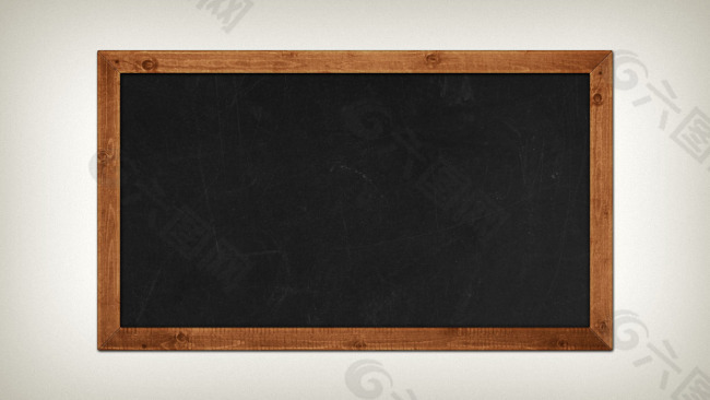 木纹边框黑板UI素材