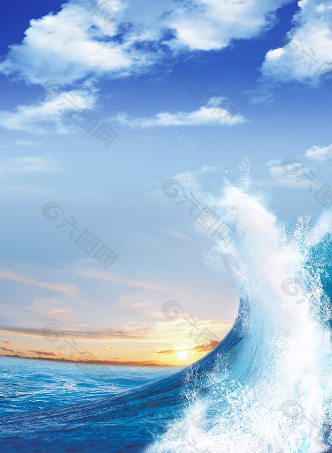 海浪的图片 高清大海摄影图