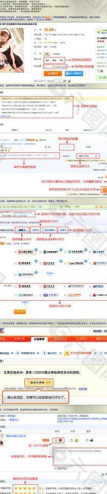 淘宝购物流程图图片