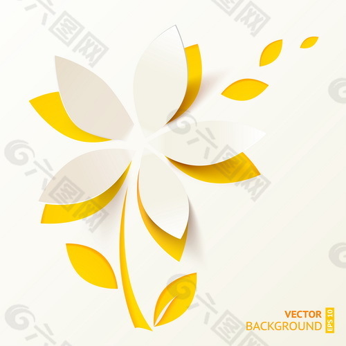 淡雅风格剪纸