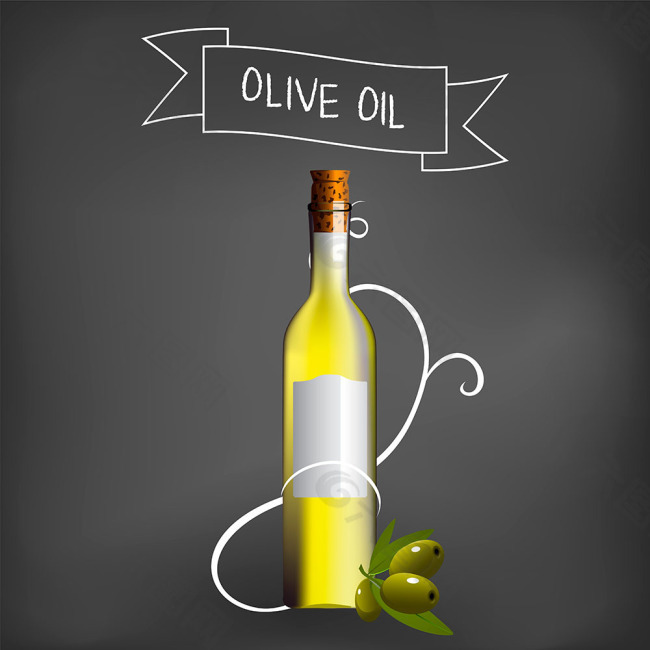 橄榄油包装设计矢量图