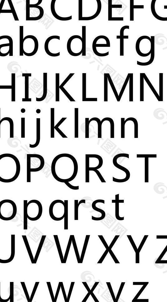 微软雅黑数字字体图片