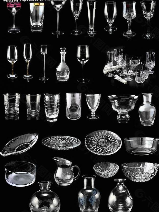 透明玻璃器皿32款（可更换底图）图片