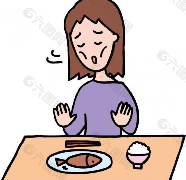 食欲不振漫画图片
