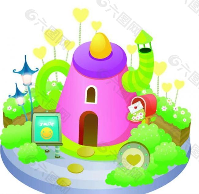 房屋城堡图片