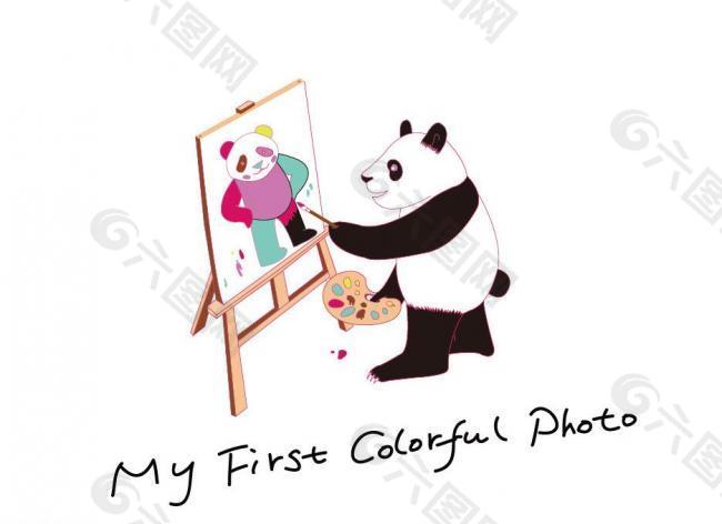 熊猫自画像图片