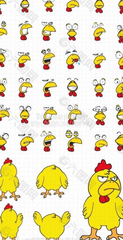 卡通鸡图片