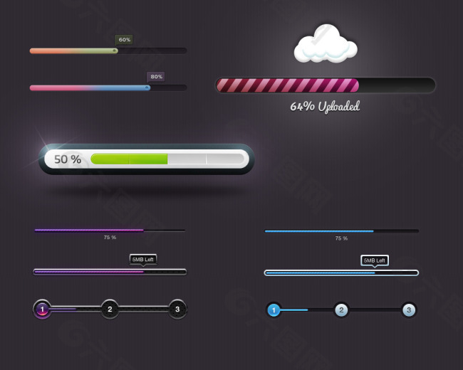 进度条 UI psd