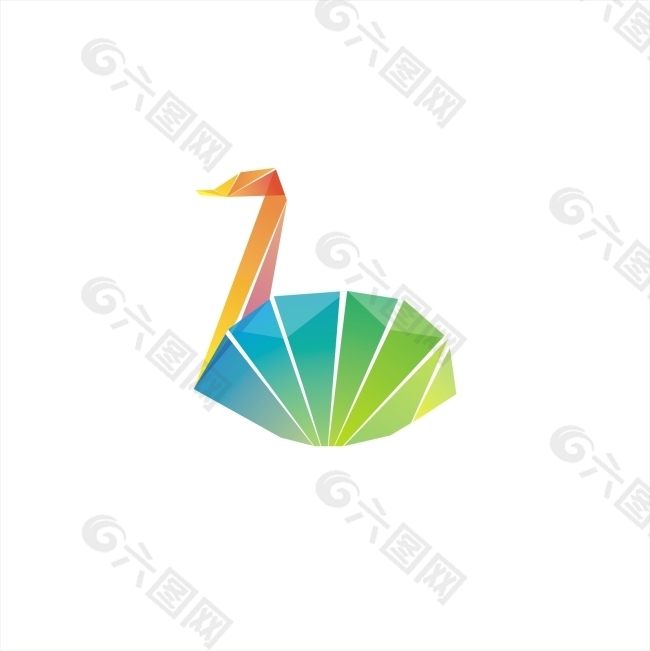 水晶天鹅    logo   抽象图形