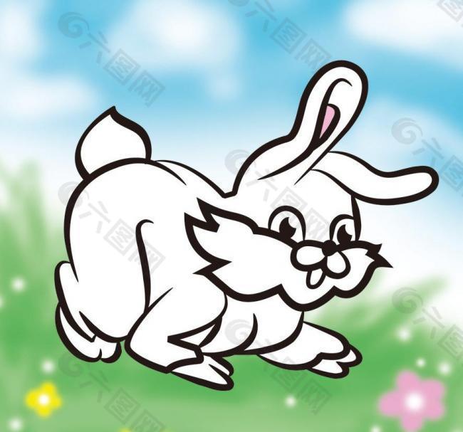 卡通小白兔图片