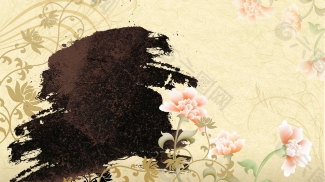 中国古典水墨背景图
