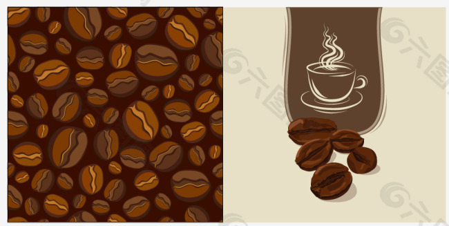 咖啡豆 热咖啡效果