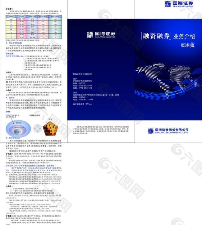 经融三折页画册图片