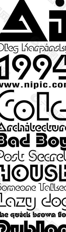 dublon系列字体下载图片