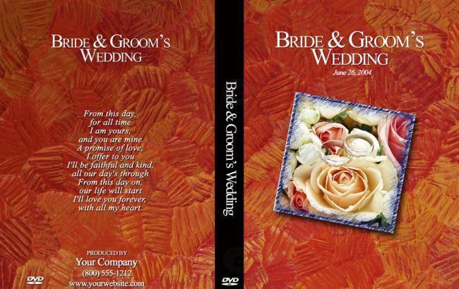 婚礼录像dvd包装图片