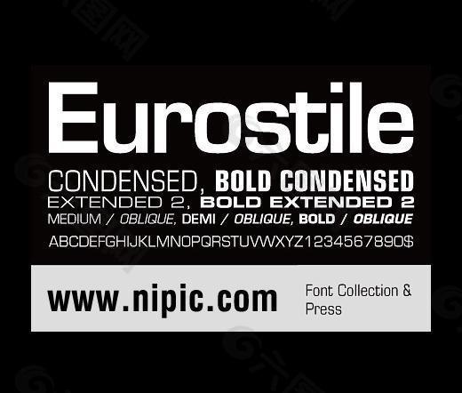 eurostile系列字体下载图片