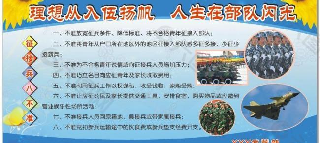征兵展板图片