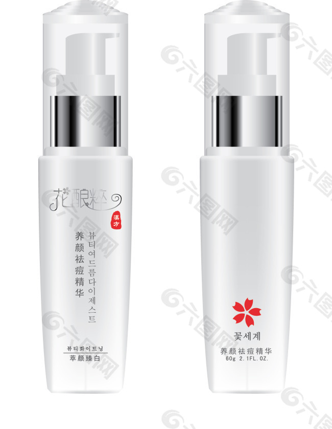 韩国化妆品瓶体包装设计