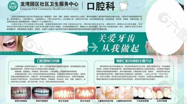 牙科 展板 海报图片