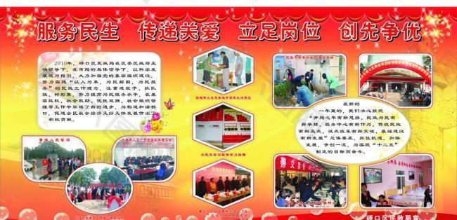 服务民生展板图片