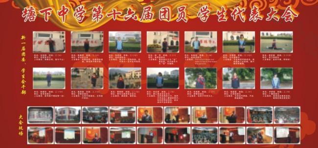 团员学生代表大会展板图片