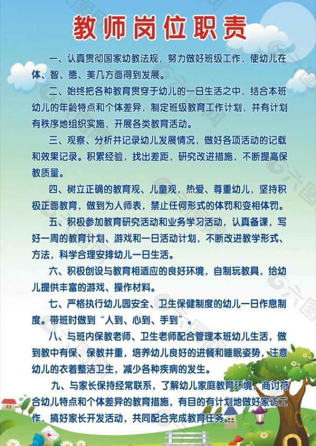 教师岗位职责图片