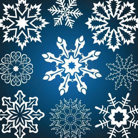 雪花花纹图标图片