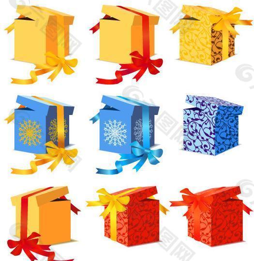 礼物礼盒矢量素材图片