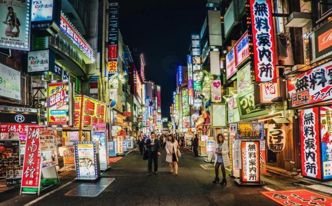 东京街道夜景图片产品工业素材免费下载 图片编号 六图网