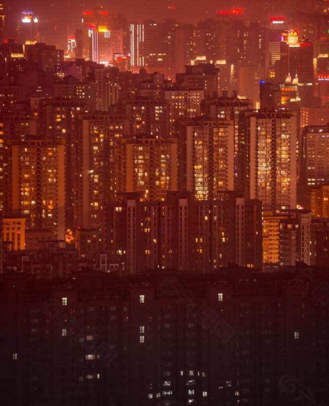 中国都市夜景图片