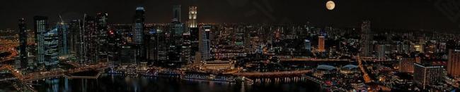 新加坡 城市 夜景图片