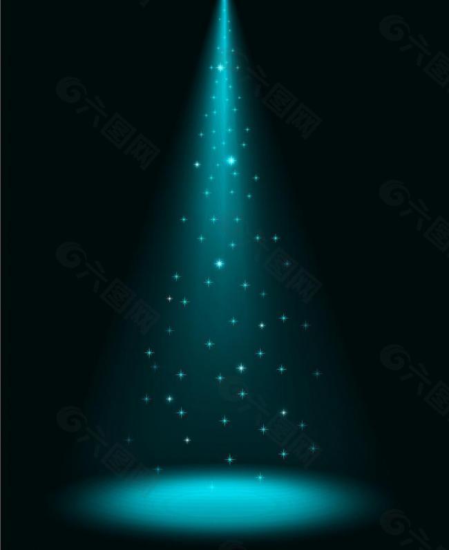 聚光灯舞台灯光效果图片