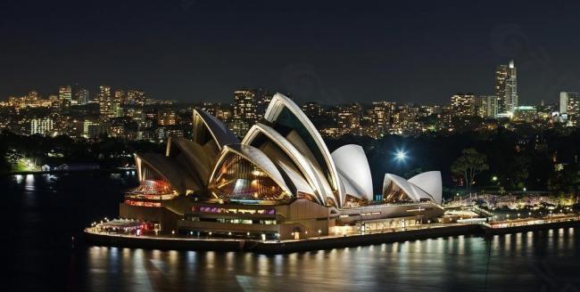 澳大利亚 悉尼歌剧院 夜景图片