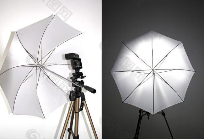 雨伞和闪光灯图片