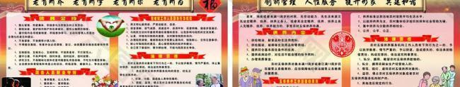 民政局五保供养 养老院展板图片