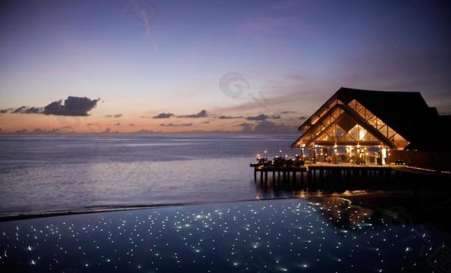 马尔代夫 库鲁巴岛 美丽的晨景图片