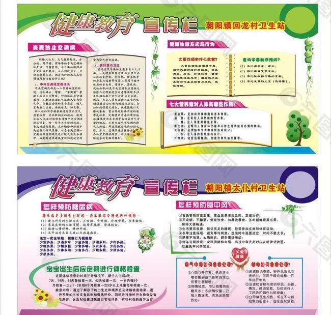 回龙村健康教育宣传栏图片