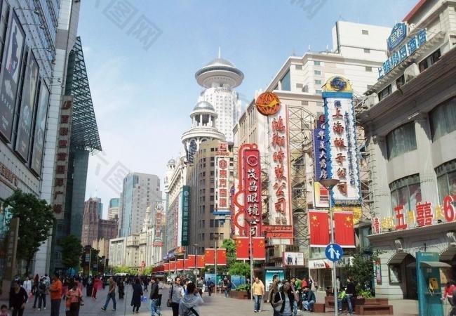 上海 南京东路 步行街图片