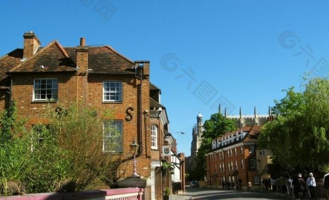 英国 伊顿 小镇 街景图片