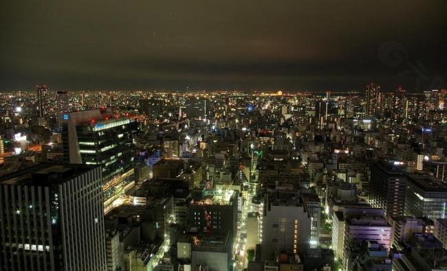 东京 城市夜景 俯瞰图片