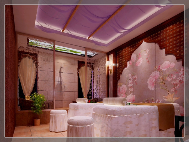 室内 装修 效果图 美容院