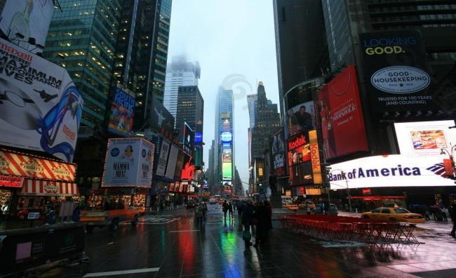 纽约 时代广场 夜景图片
