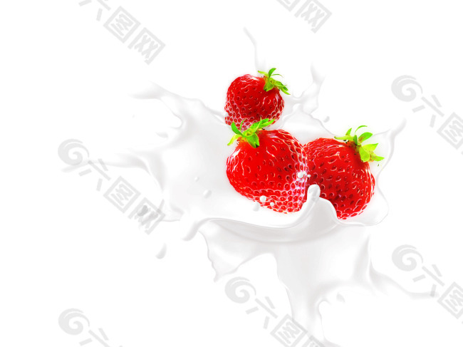 草莓牛奶PSD
