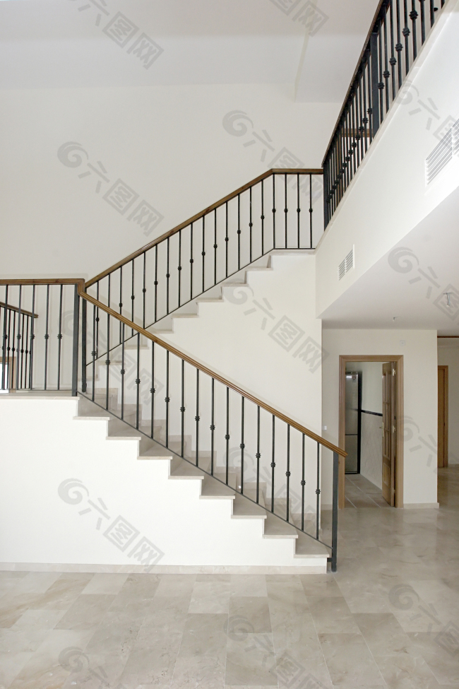 高清实木扶手铁艺楼梯图片装饰装修素材免费下载(图片编号:2887535)