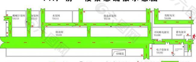 厂房一楼紧急疏散示意图片