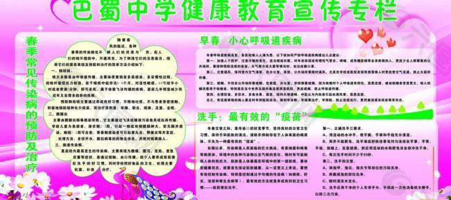 春季健康教育图片