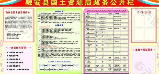 政务公开栏图片