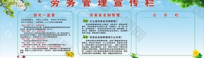 劳务宣传栏图片