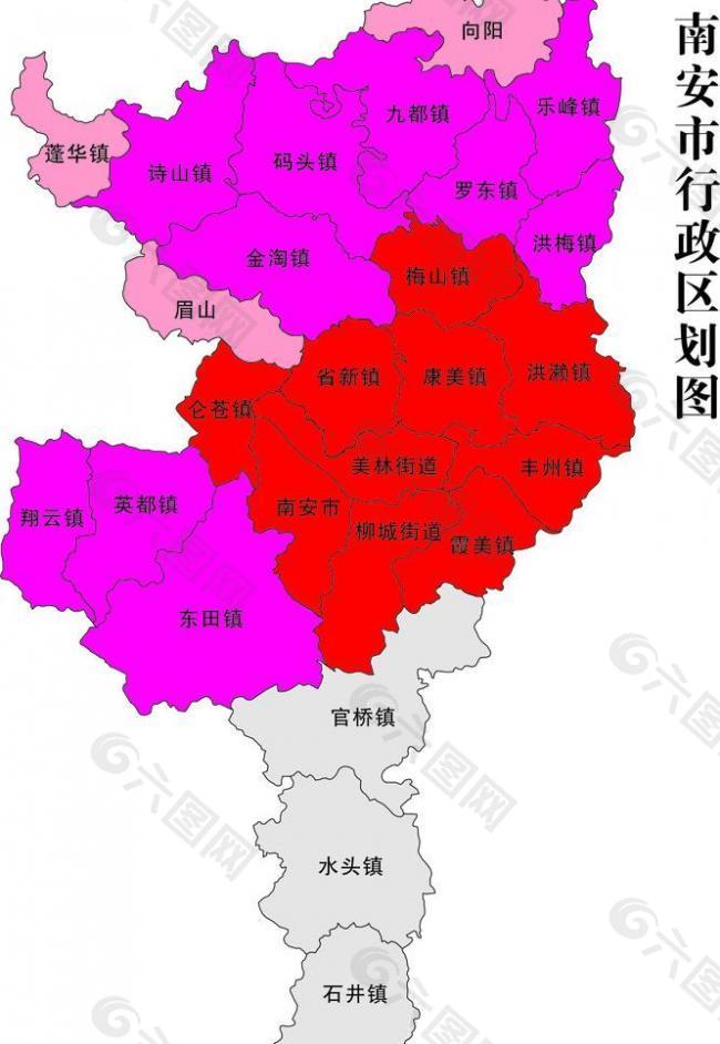 南安乡镇地图图片