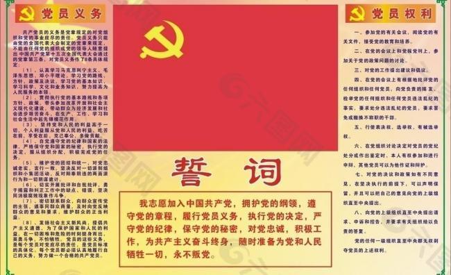 党的权利与义务图片